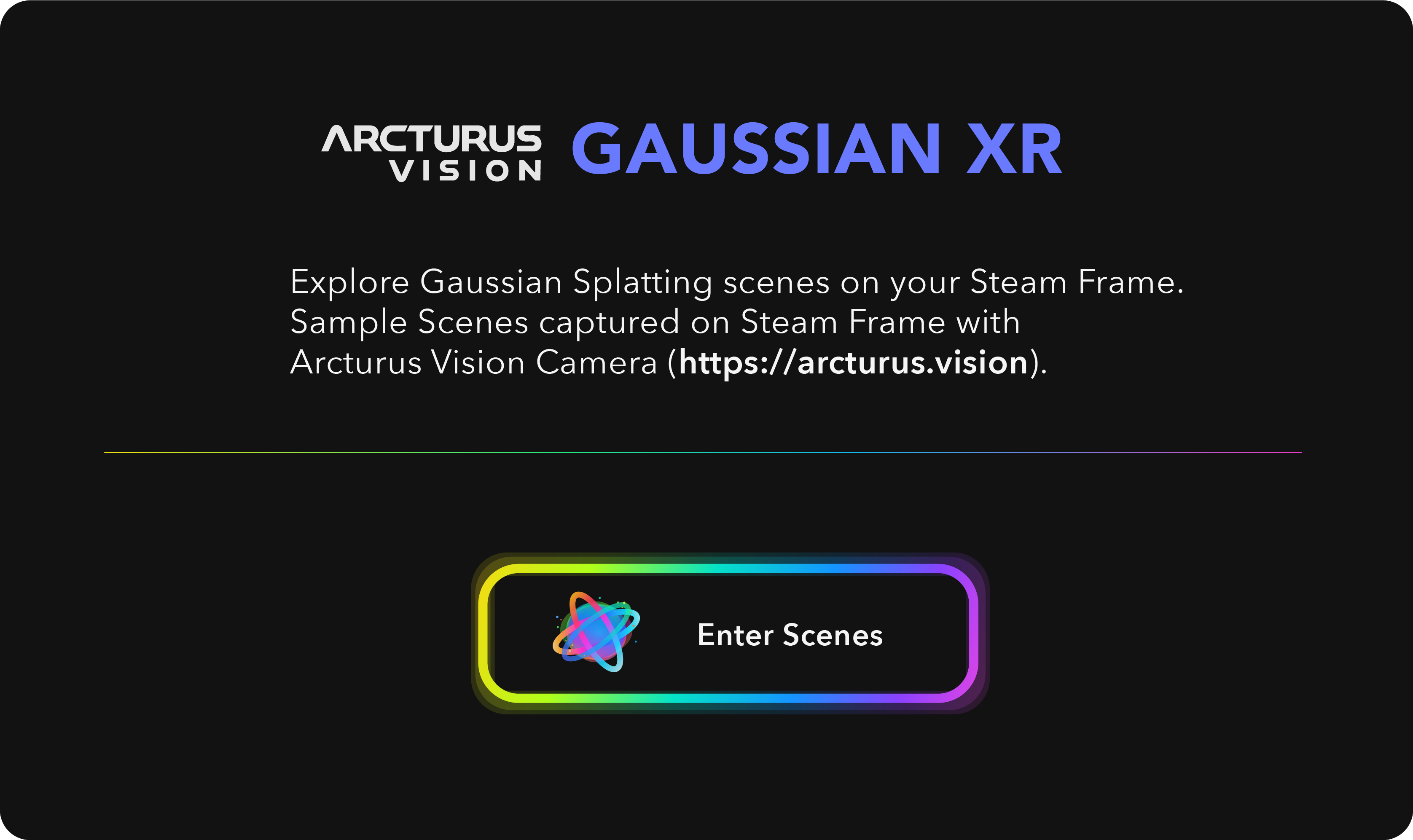 Arcturus Vision Gaussian XR
